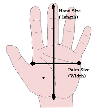 Hands To Inches Chart