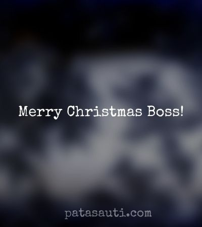 Christmas Wishes for Boss