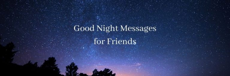 Heart Touching Good Night Messages for Friends