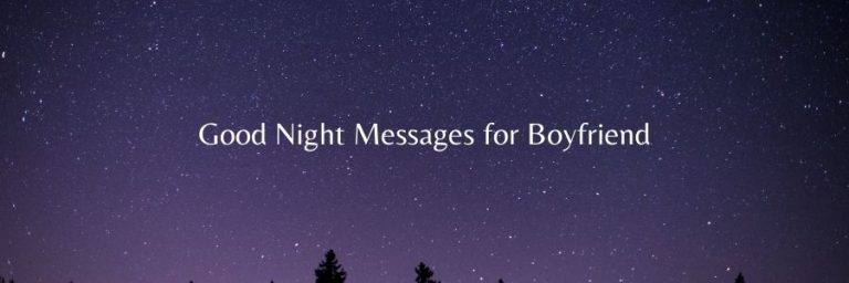 Good Night Messages for Boyfriend