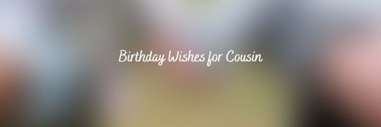 Happy Birthday Wishes for Cousin