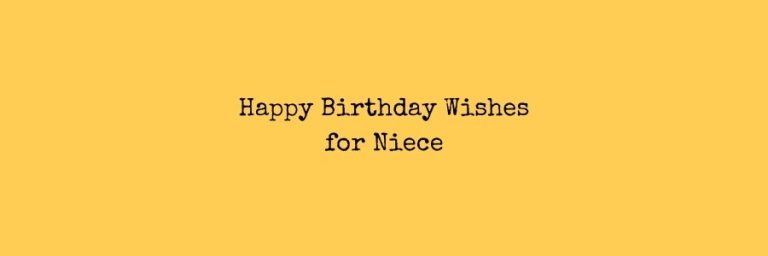 Happy Birthday Wishes for Niece