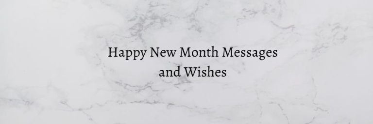 Happy New Month Messages and Wishes